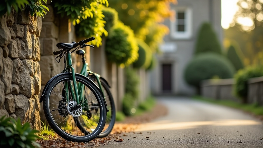 Well-maintained hybrid bicycle suitable for heritage cycling routes